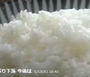 コメ価格18週ぶりに下落！