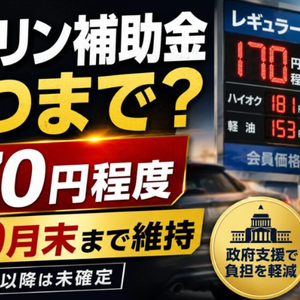 ガソリン補助金見直しへ 高市首相が経産相に指示 補助縮小の方向! ガソリン補助金見直しへ 高市首相が経産相に指示 補助縮小の方向!